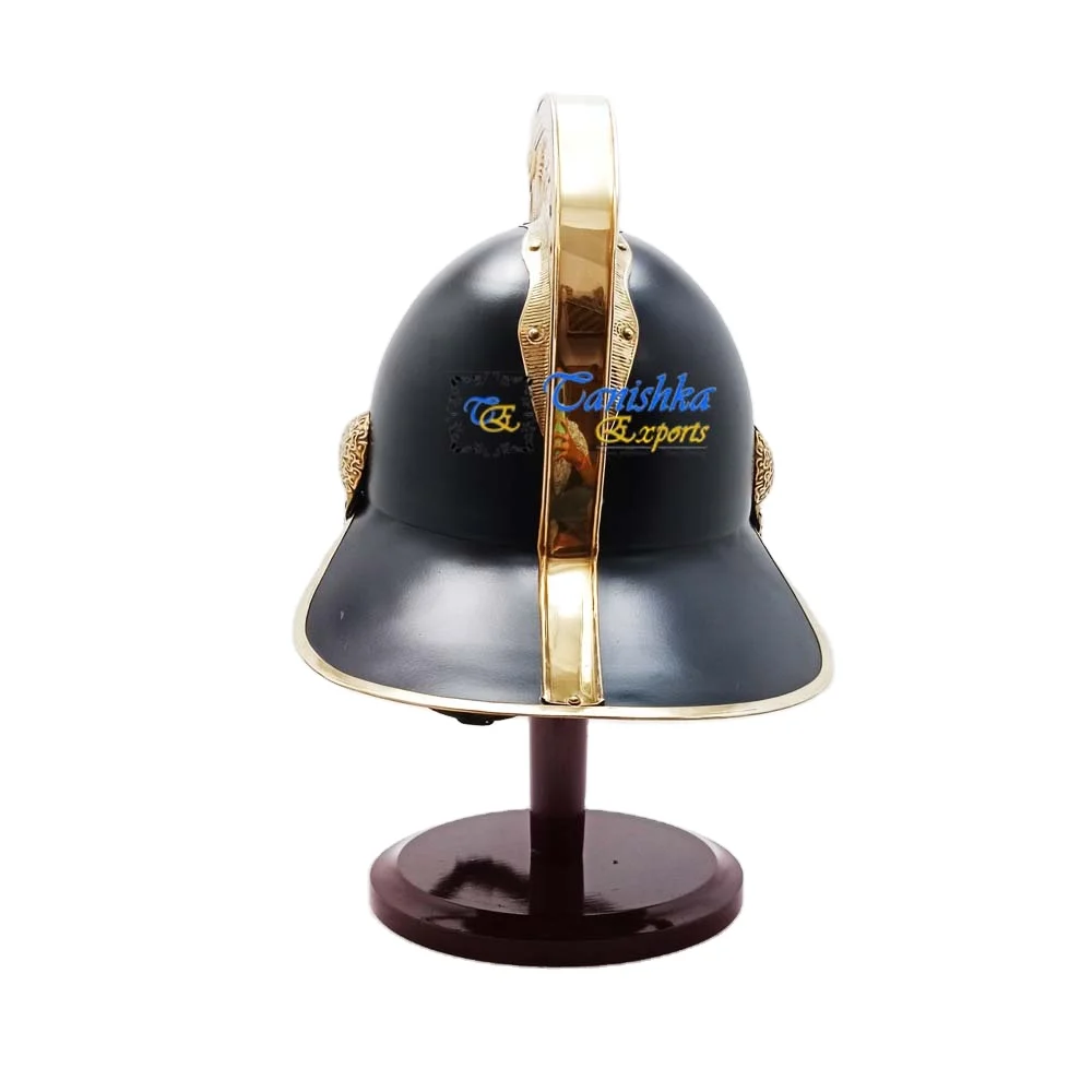 NSW Brass Antique Fireman Helmet Victorian Officer Firefighter Fire Fireman Armor Helmet With Liner