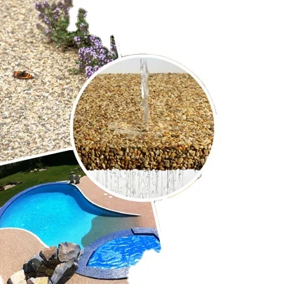 UV polyurethane Transparent  glue binder aliphatic resin  For stone driveway