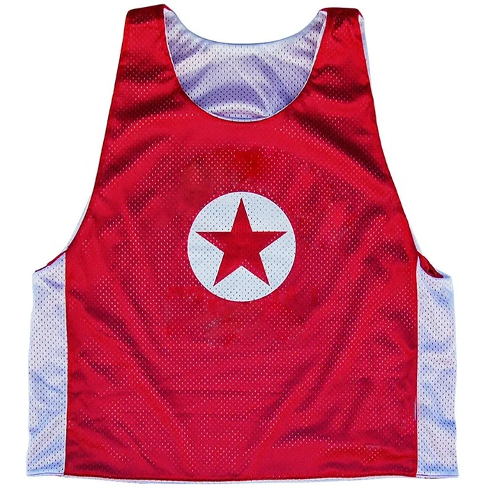 Custom Made Lacrosse Reversible, 100% Polyester Mesh Lacrosse Pinnies