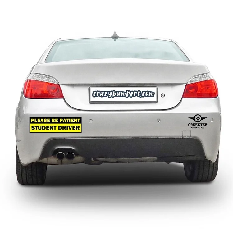 Изготовленный на заказ Высокое качество пользовательских бамперов забавные Стикеры для автомобилей с 25-летним опытом и прошедший сертификацию по стандартам ISO