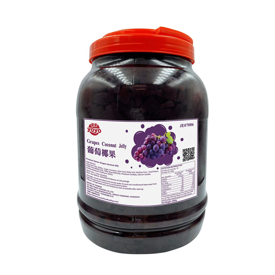 Фруктовое желе с ароматом винограда кокосовое для Пузырькового чая