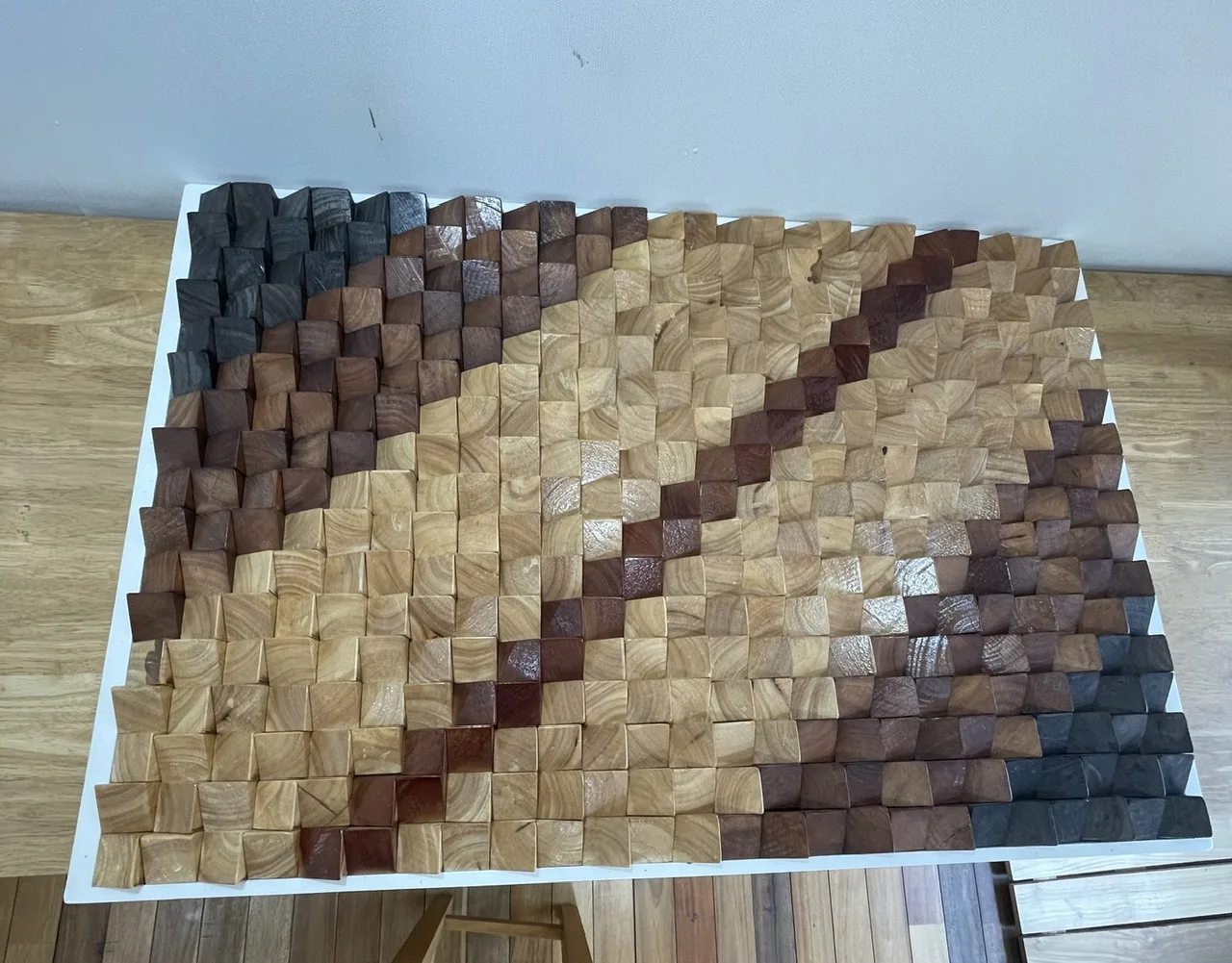 Wholesale Factory-Handmade Gifts Home decor  Wall panel wooden indoor DIY real wooden