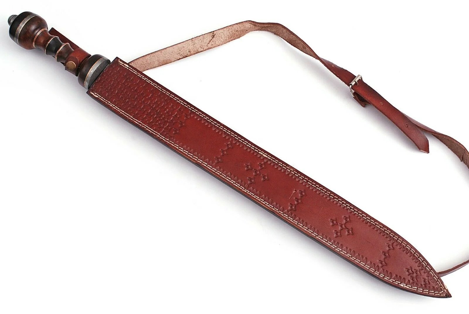 Custom HANDMADE DAMASCUS STEEL BLADE ROMAN GLADIUS SWORD,ROSE WOOD HANDLE