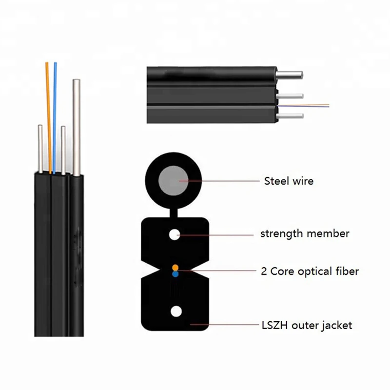 Factory price single mode 1 2 4 8 12 24 core outdoor fiber optical cable