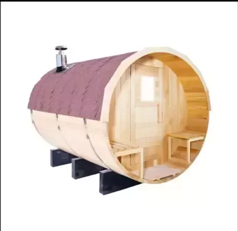 2022 New design big cube sauna 4-6 person outdoor sauna room with wood burning sauna stove for sale