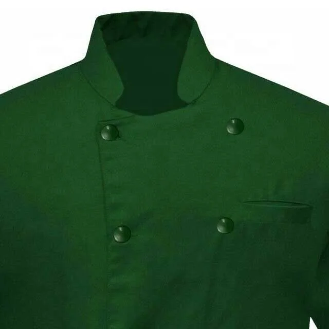  Верхняя мужская зеленая куртка шеф-повара с рукавом до локтя капюшоном