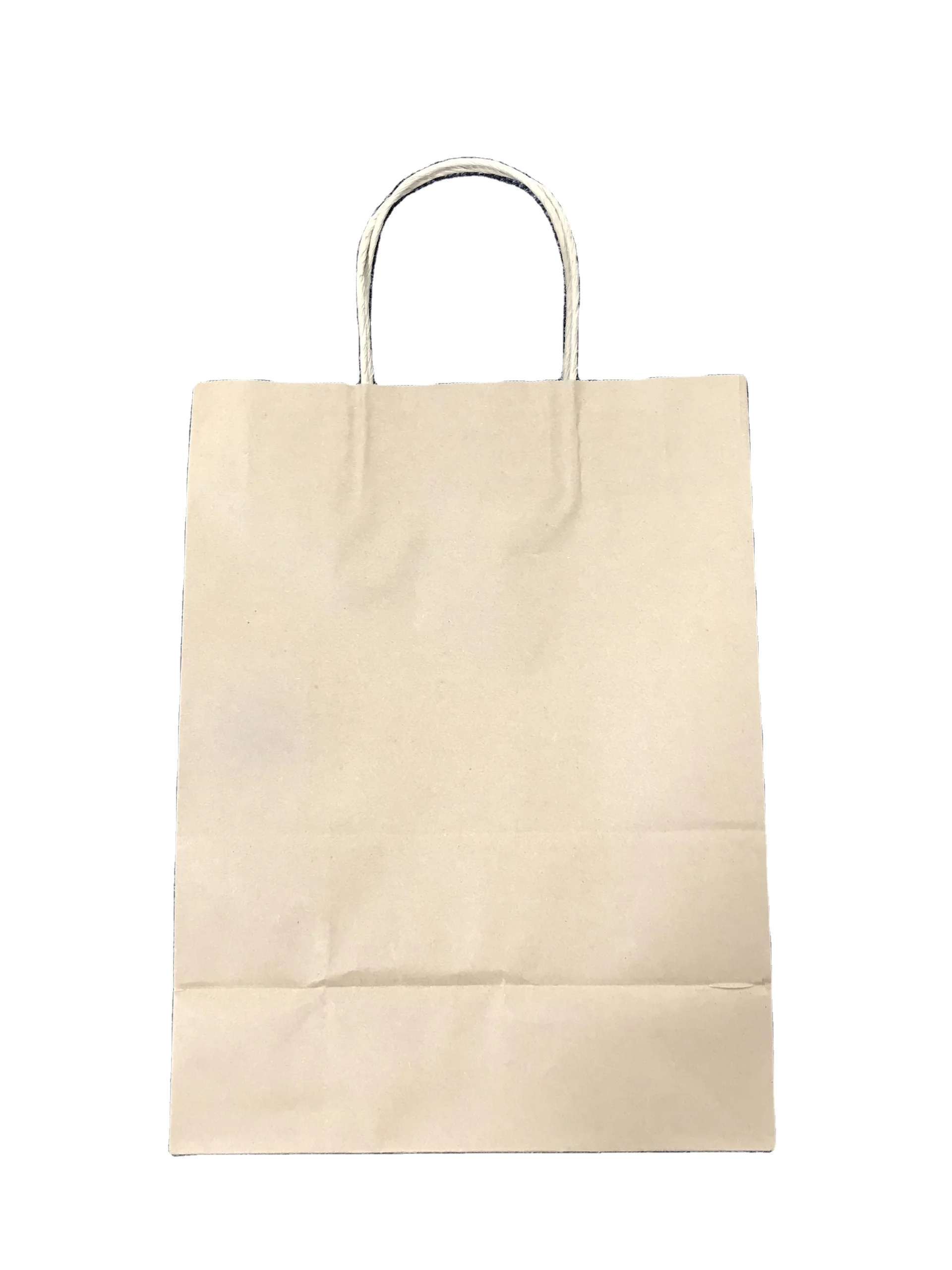 Shopping Grocery Brown And White Kraft Paper Bag With Handles Custom Logo And Color Eco Friendly From Factory Vietnam 2024