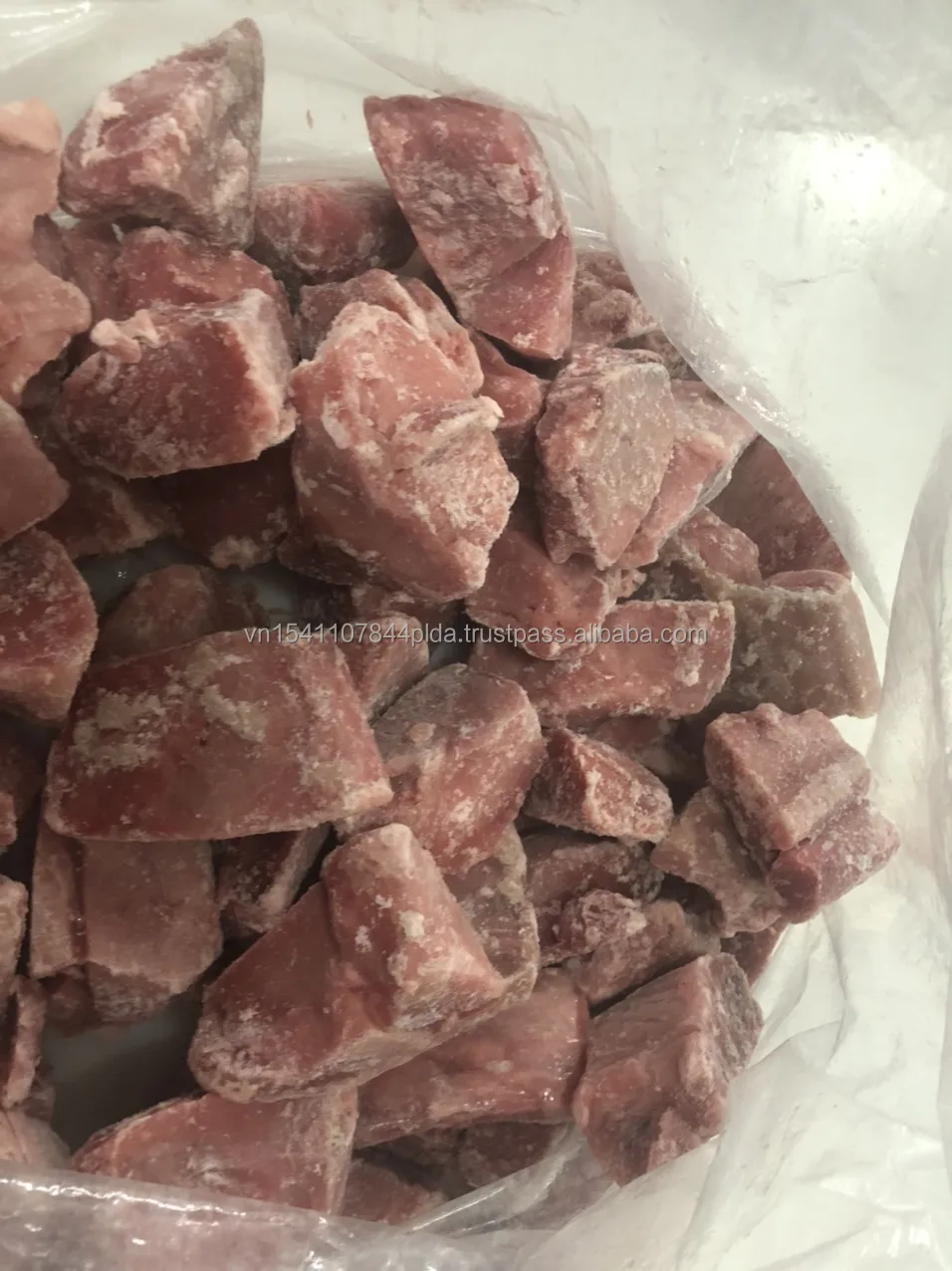 Frozen yellow fin Tuna  steak no CO ( natutal) ( Hand cutting)