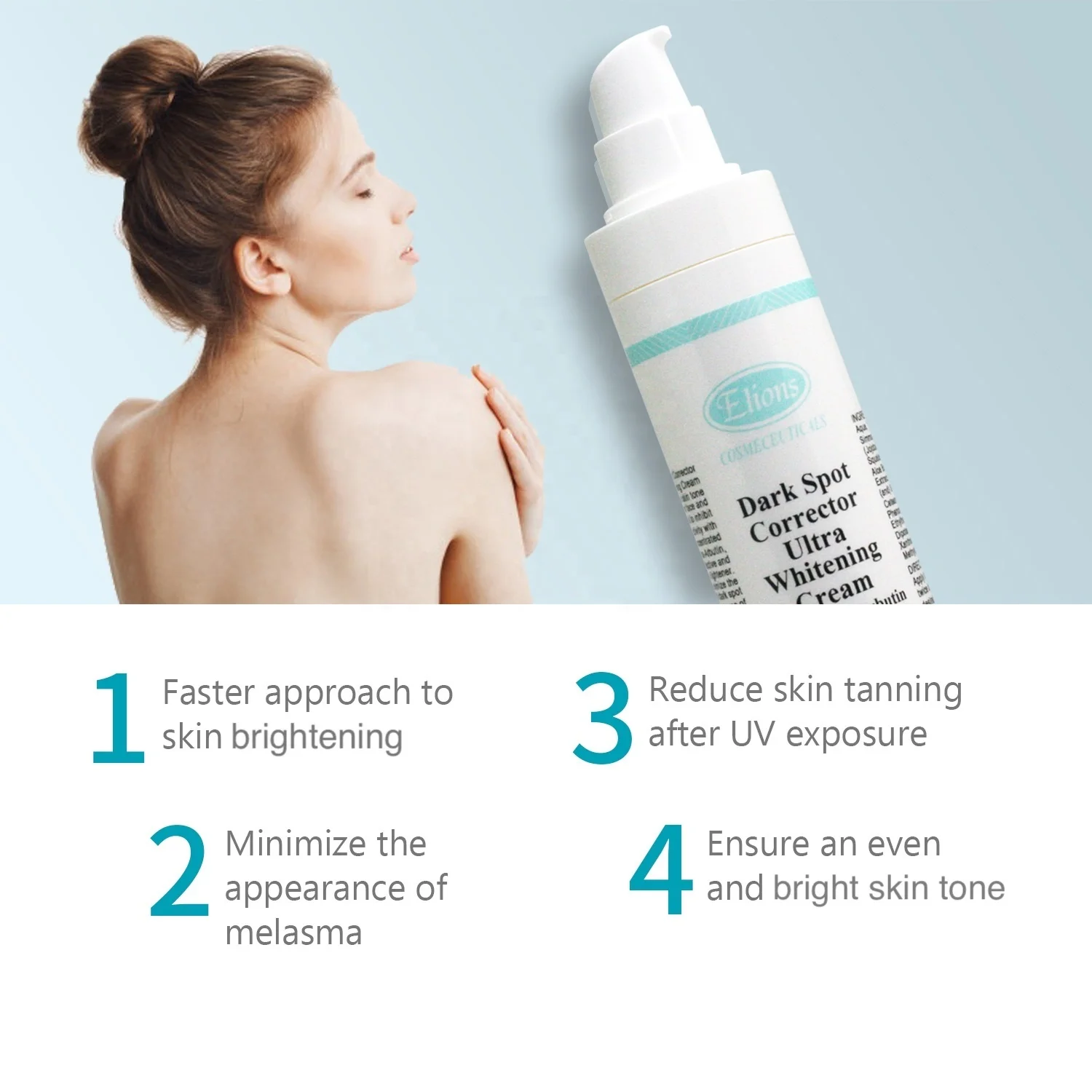 Most Effective 7% High Concentration Arbutin Skin Whitening Cream Body Brightening Dark Spot Corrector OEM ODM Private Label