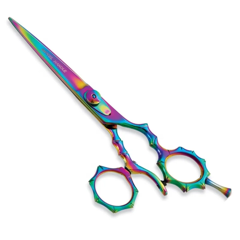 Titanium Color Scissors For Hair Salon in Stainless Custom Size And Design Hair Scissors multiple color Hair Cutting Scissors