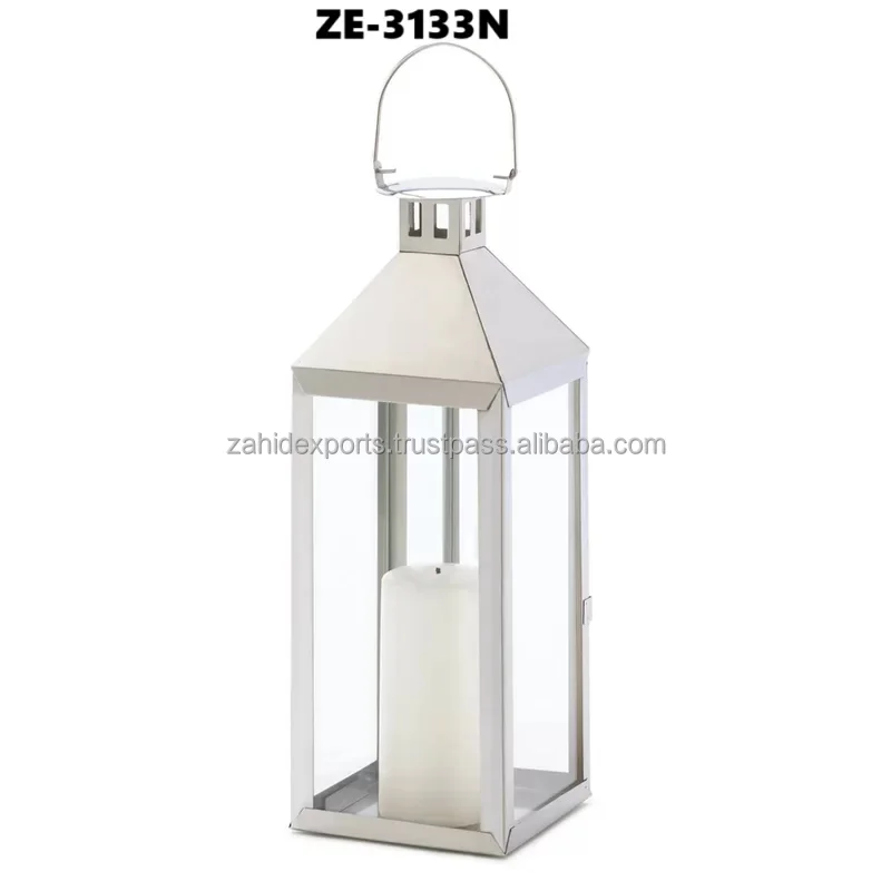 Metal lanterns for outdoor decor Hanging metal lanterns with chains Metal lanterns for wholesale export Zahid Exports