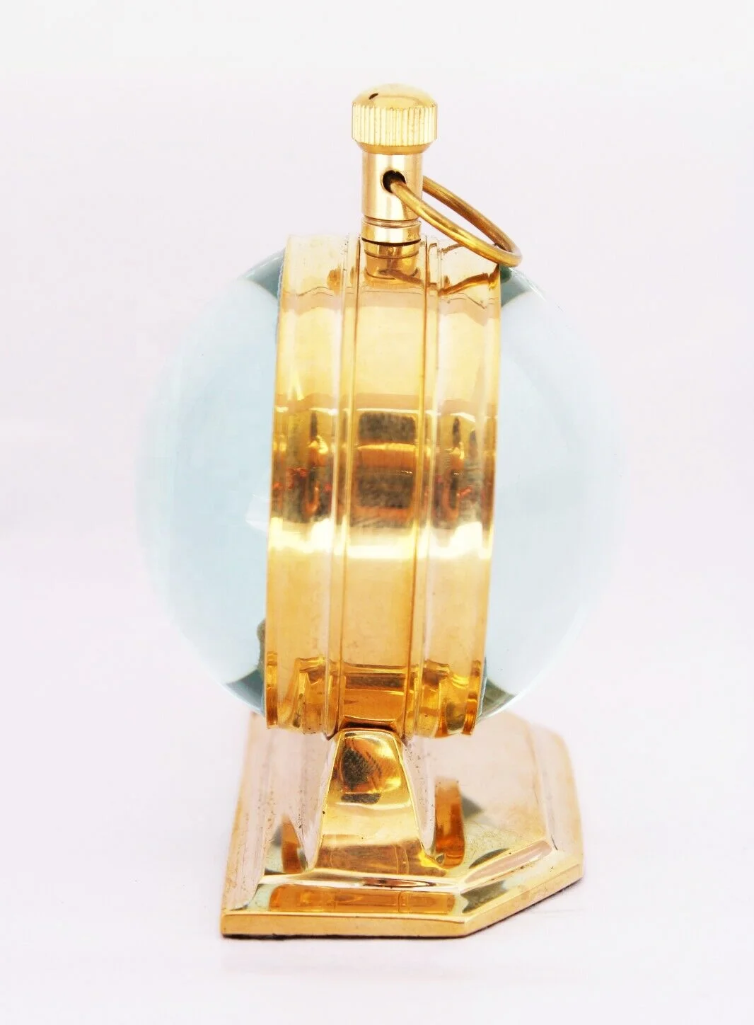 Nautical Vintage Tabletop Clock Double Face Brass Clock Study Table Clock Nautical Marine Room Decor Home Decor