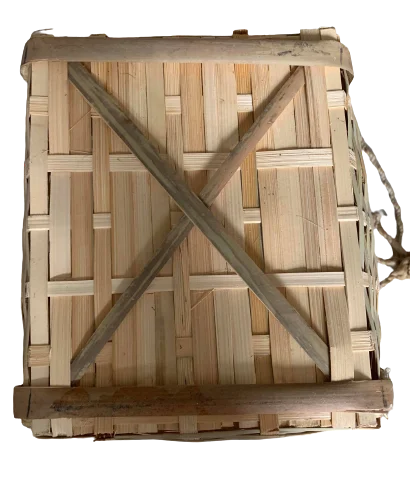 Back bamboo handmade basket  with sling back to buy food storage fruit for famers with Japan standard