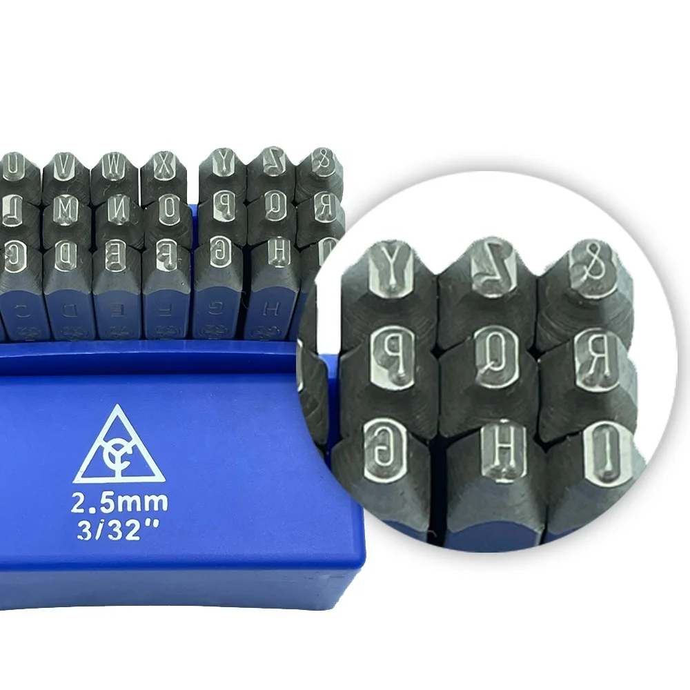 Manufacturers wholesale Industrial grade 2.5mm German Letter punch steel stamp