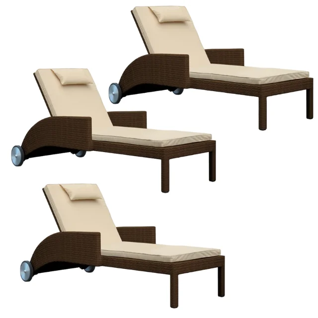 Portable Beach Sun Lounger Outdoor Customised  garden chairs pool chairs sunbed outdoor chair