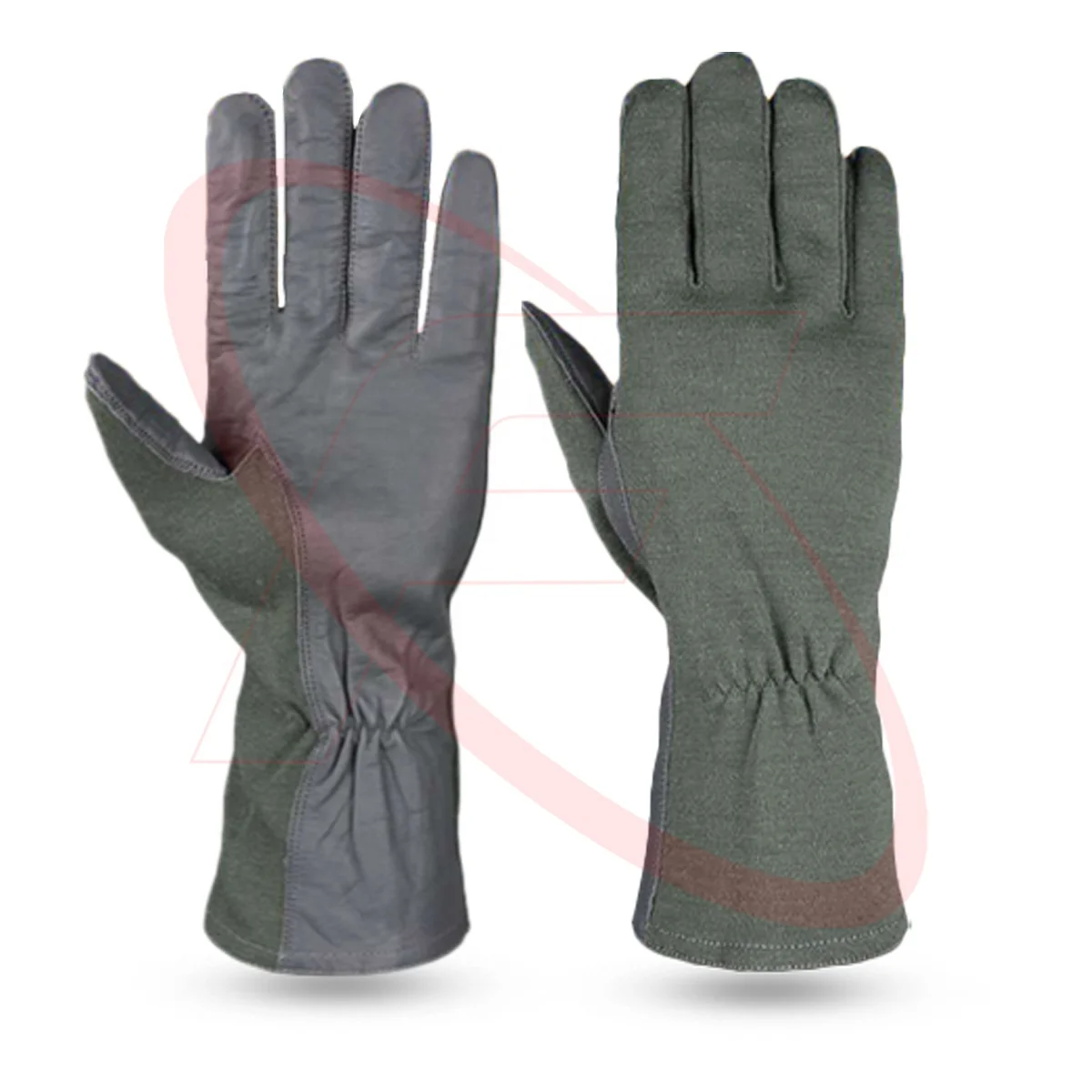 High Quality Soft Goatskin Leather Nomex Pilot Flight Gloves Durable Tactical Gloves for Working Hand Safety from Pakistan