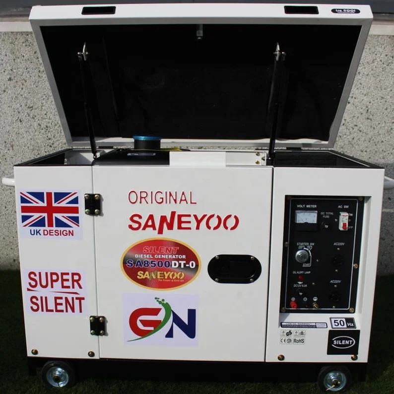 Super Silent Diesel Generator 6kw Generator 6kw Saneyoo SA8500DT-0 Diesel Generator UK Design perkin cummin 15 Kva 5kW 6kW 7kW