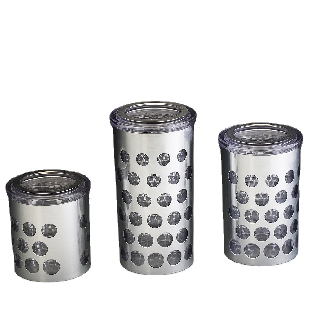 BPA Free Plastic Acrylic Food canister for Tea Coffee sugar