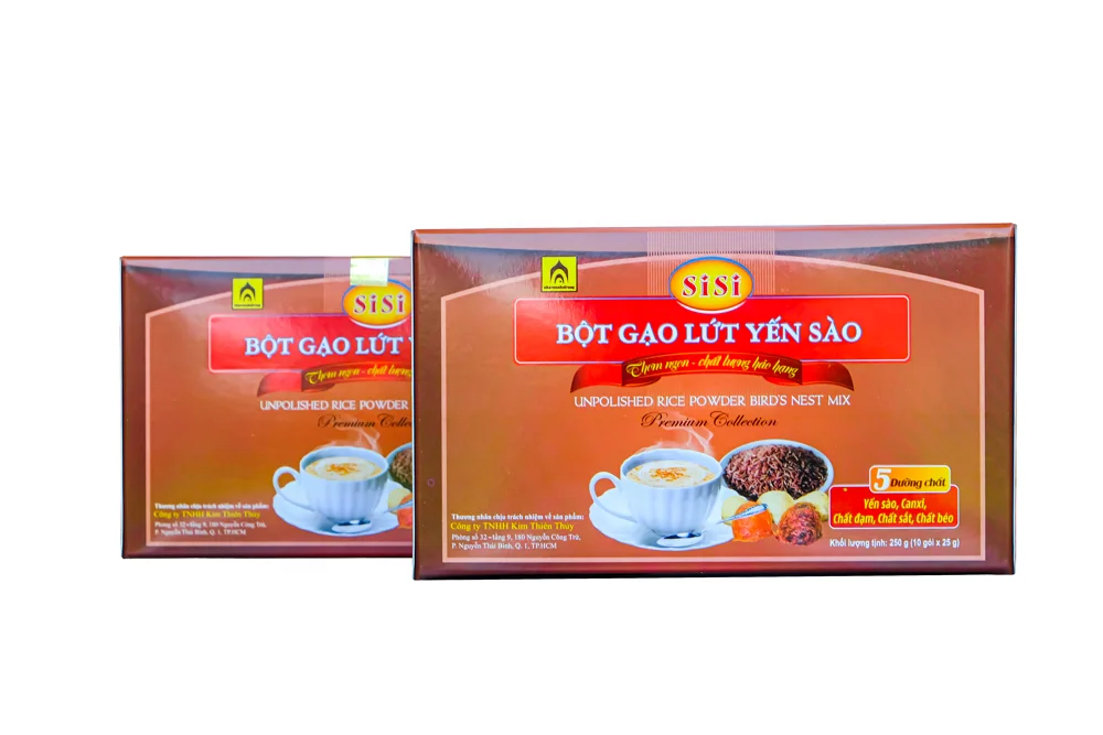Sisi ласточкиное гнездо, порошок коричневого риса из Вьетнама, птичье гнездо