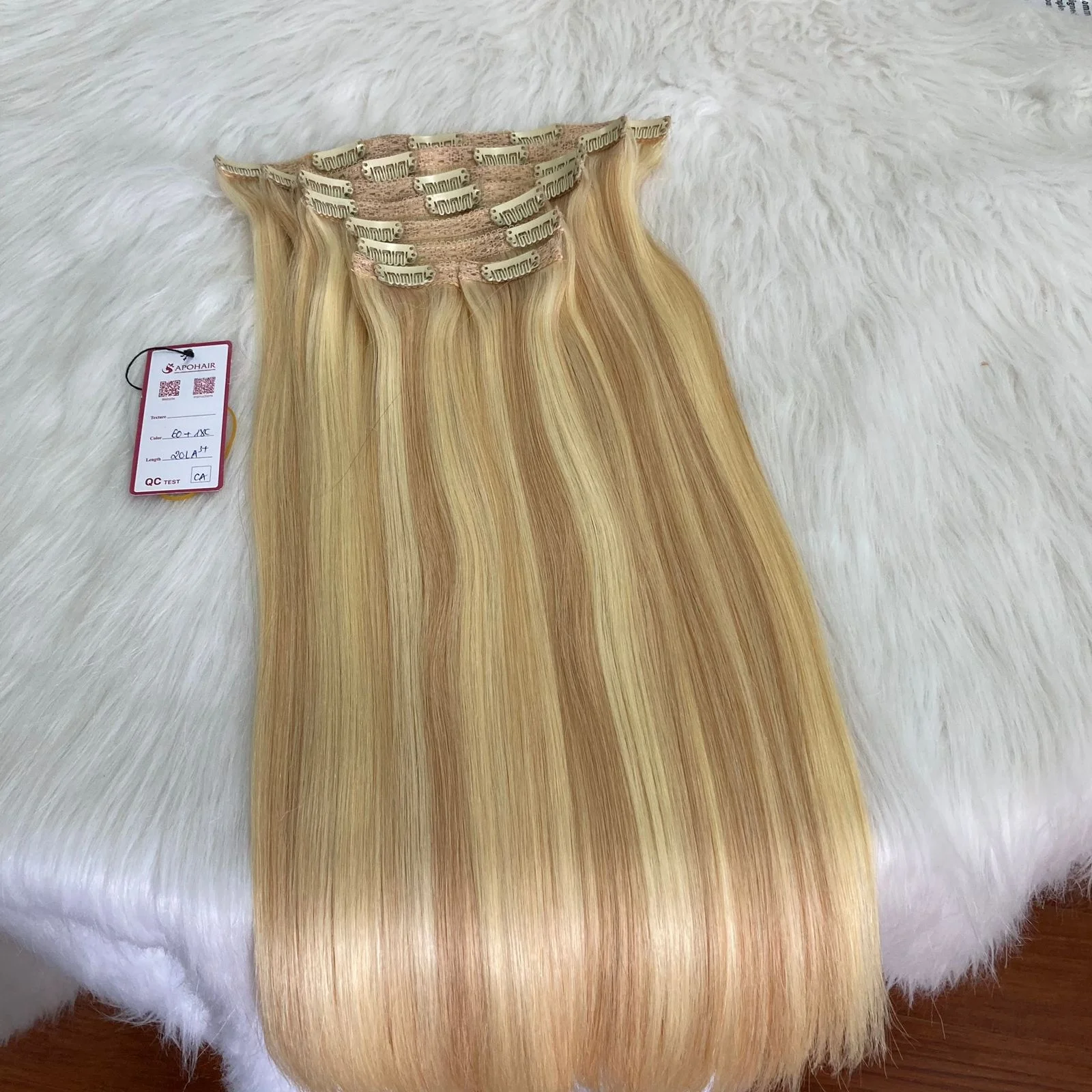 100 % HIGH QUALITY CLIP IN  HUMAN REMY HAIR FROM APOCOMPANY IN VIETNAM  VARIOUS COLOUR FROM 8 TO 34 INCH