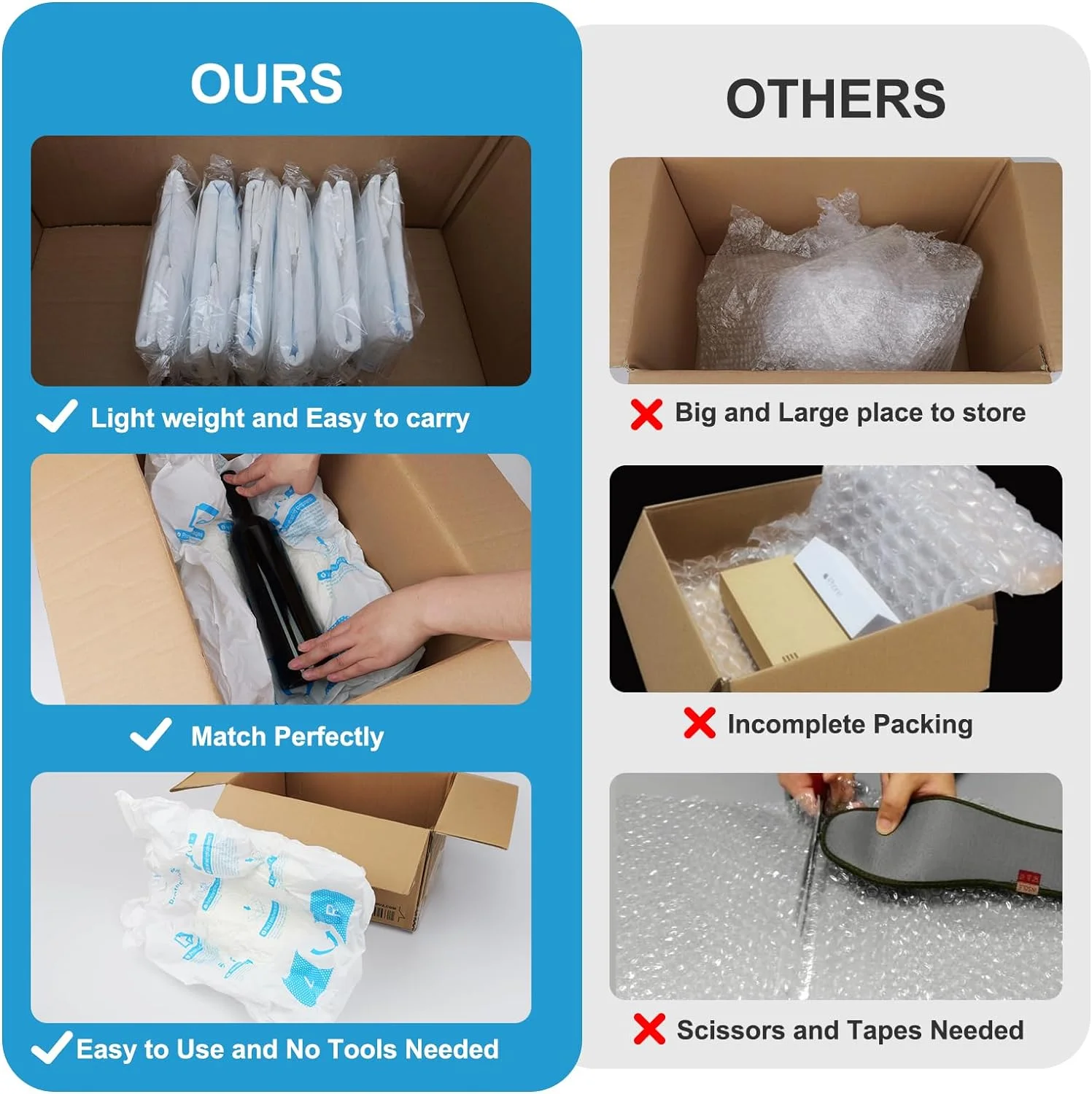 rapid expansion foam wholesale Handy Quick Instant Expanding Packaging Foam Bags For Shipping Mailing and Packing