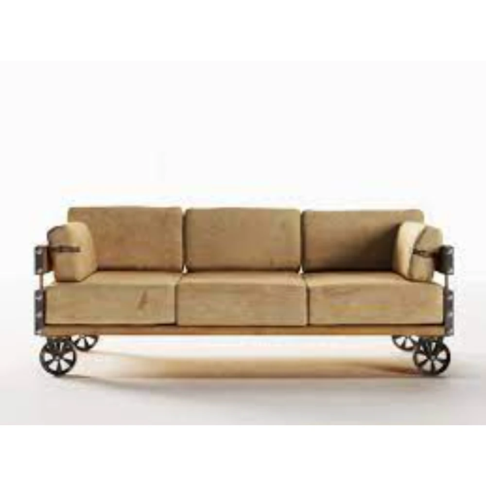 Роскошные промышленные диваны для гостиной 2021 года и винтажный комплект диванов из цельного дерева натуральной кожи