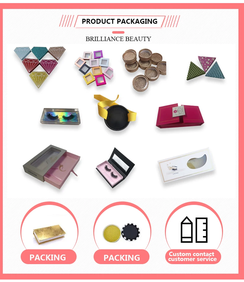 Hot Selling Free Design Premium Eyelash Packaging Set Box Lash Packaging Cases