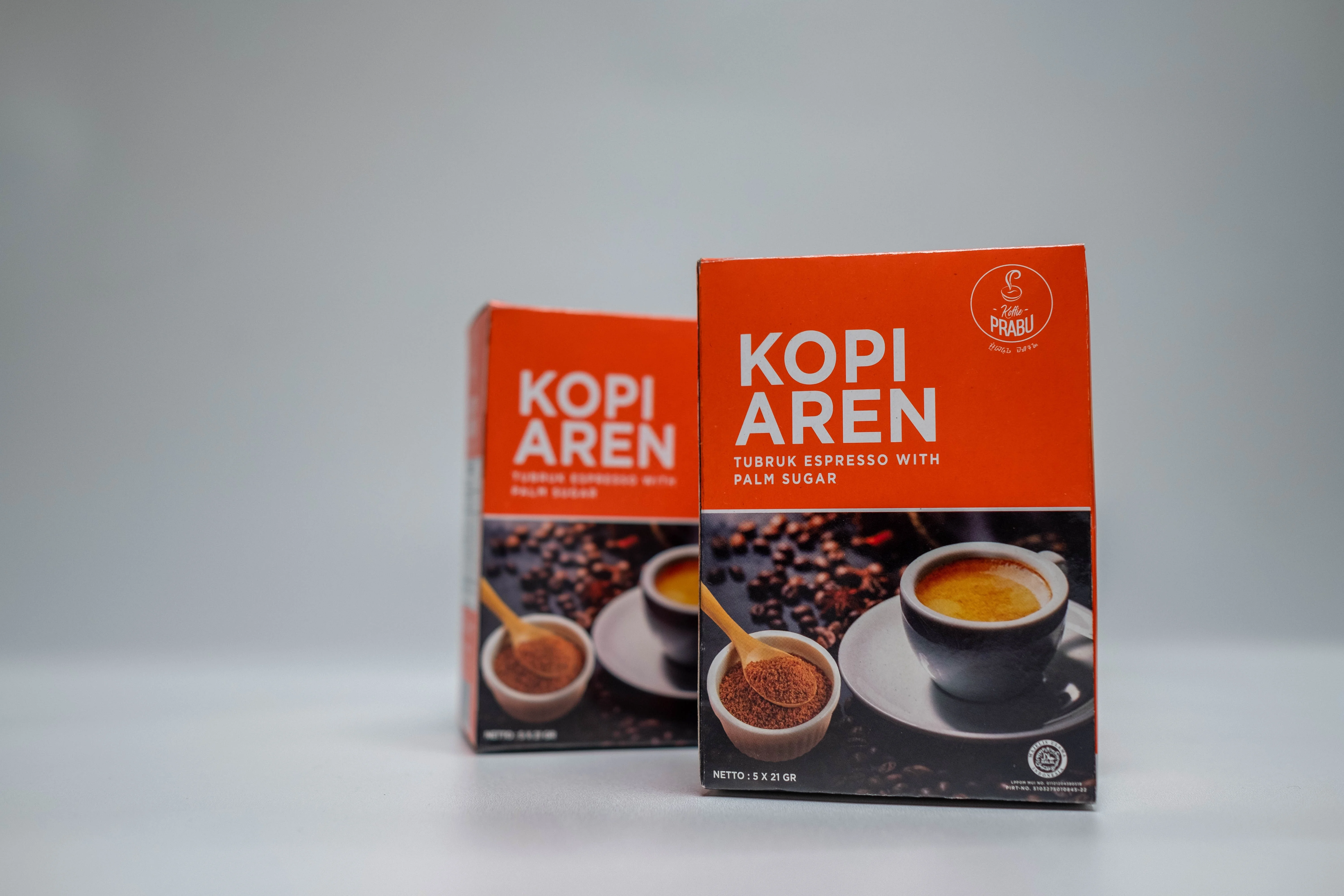  Рабика мгновенного кофе Смешанная робуста и натуральный ладонный Сахар: копи Орен от Koffie Prabu