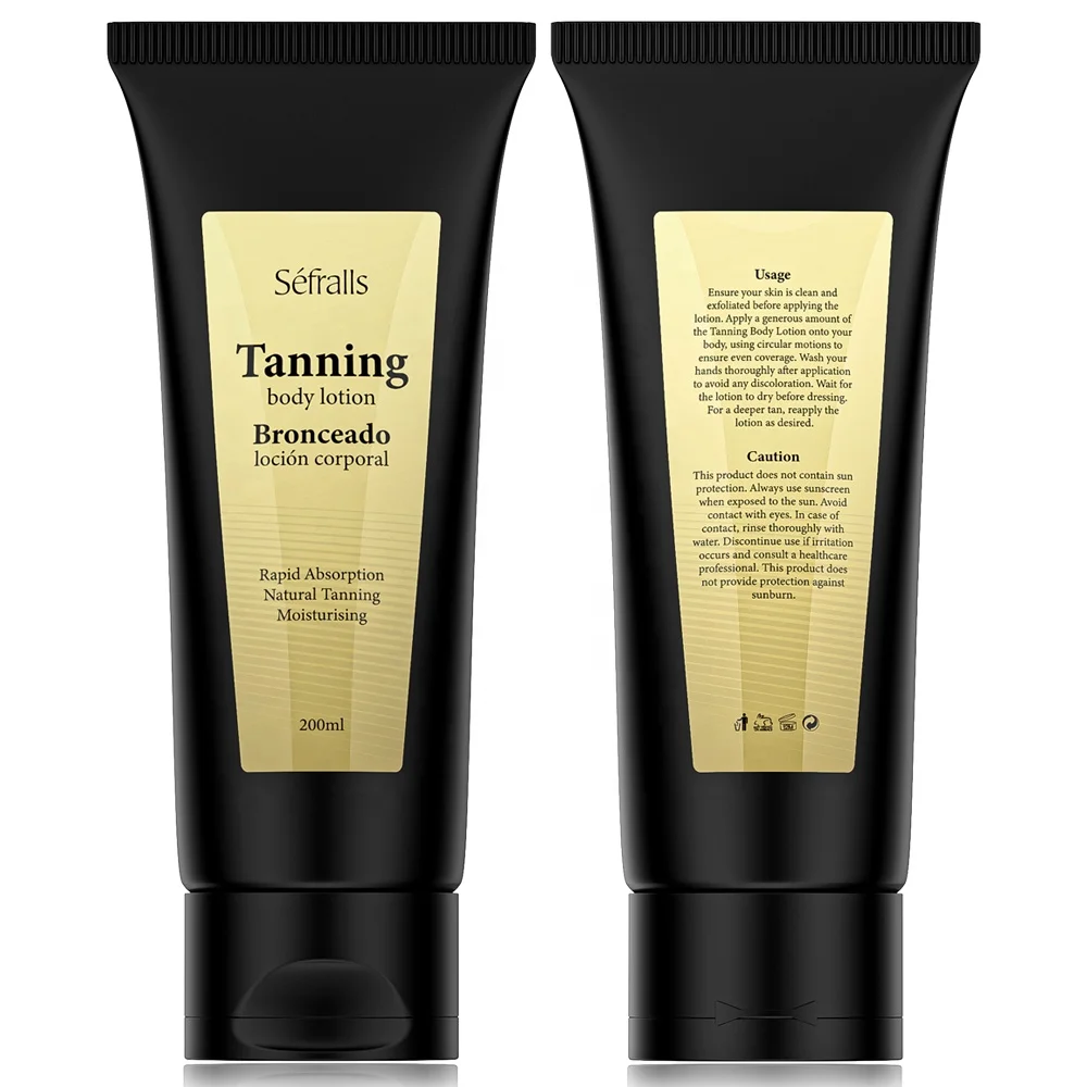 Private Label OEM/ODM 200g Tanning Body Oil Beauty Skin Care Body Lotion Brightening Like Crystal Body Glow Lotion