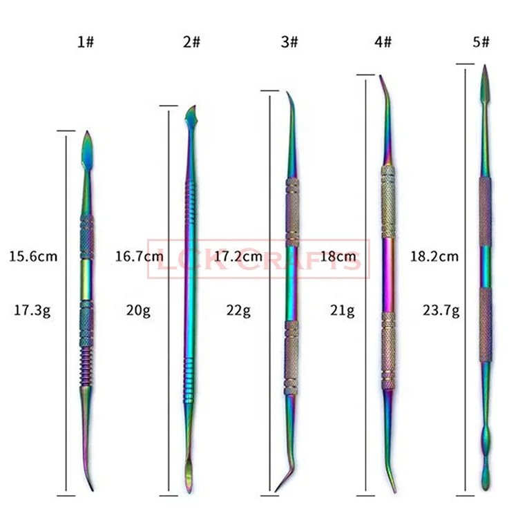 Double-Ended Stainless Steel Wax Clay Sculpting Carving DIY Tools Kit Spatula Chisel Carver Set 10 Pcs Wax Carvers Tools