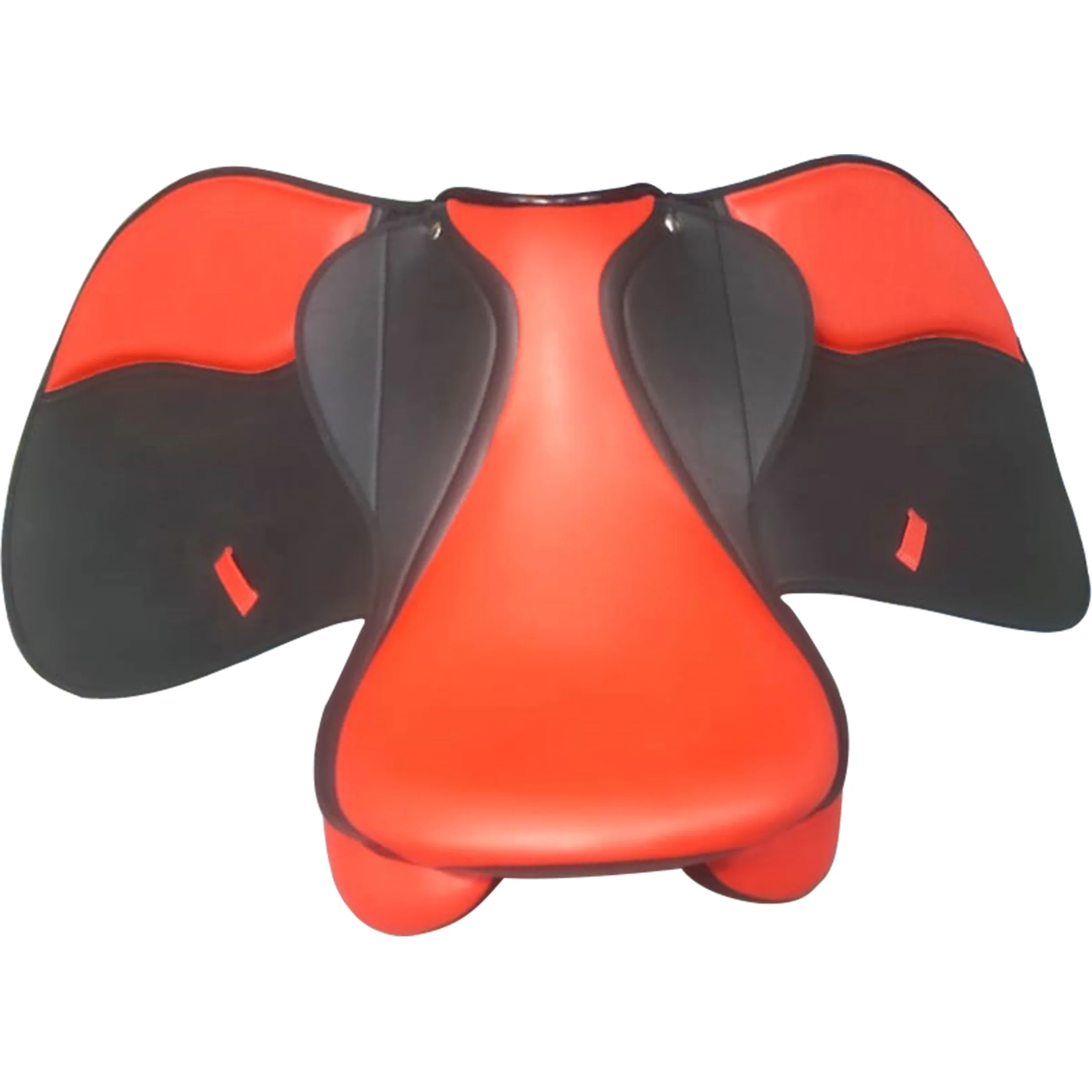 status saddles on plastic tree with exec llent finishes color black blue red green etc IN;34648 14 15 16 17 18