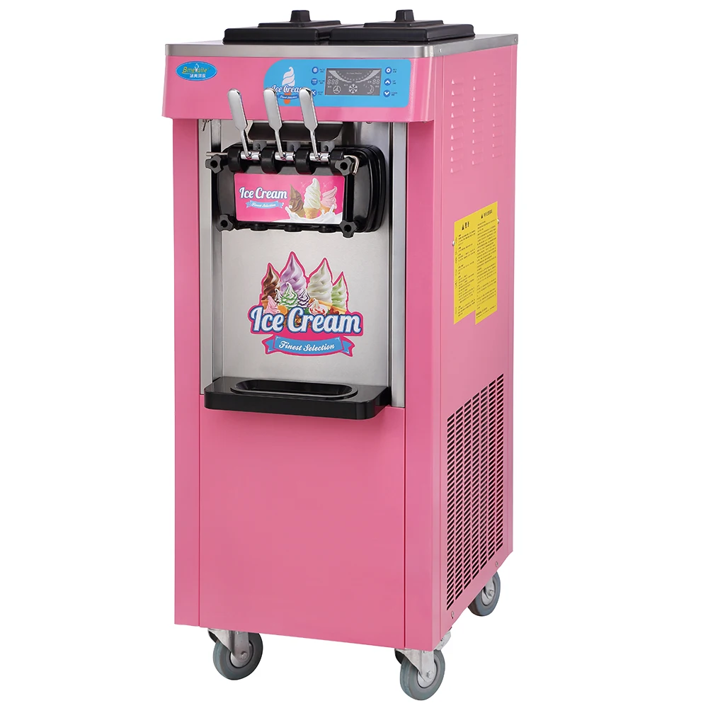 Italian Ice Cream Machine Soft Ice Cream Making Machine Three Flavors Soft Serve Machine