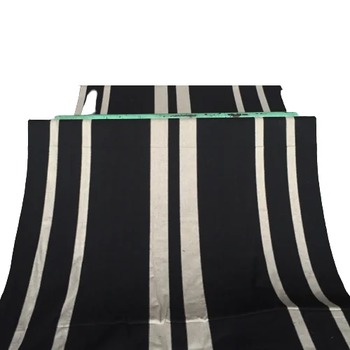 Good Quality Black And White Stripe Waterproof Canvas Fabric Tent Canvas Tarpaulins Windbreaker Canvas Side Walls Desert Camping