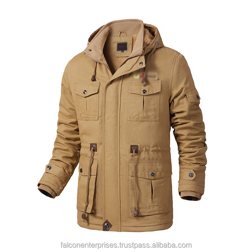 Мужская зимняя куртка с капюшоном