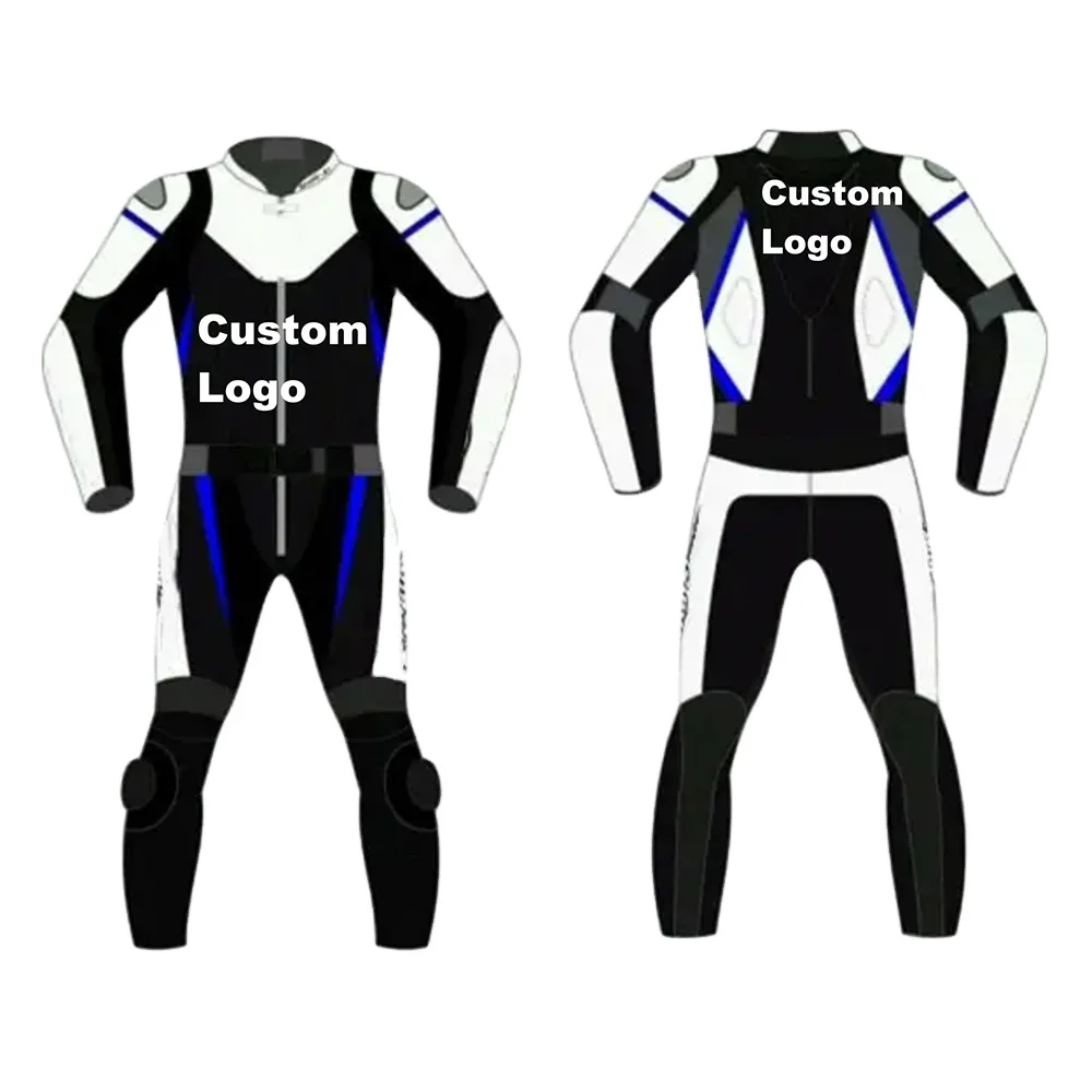 Customizable Racing Leather Jacket Waterproof Motorbike Motorcycle Suit Breathable Plus Size Track Auto Racing Printed 1 Piece