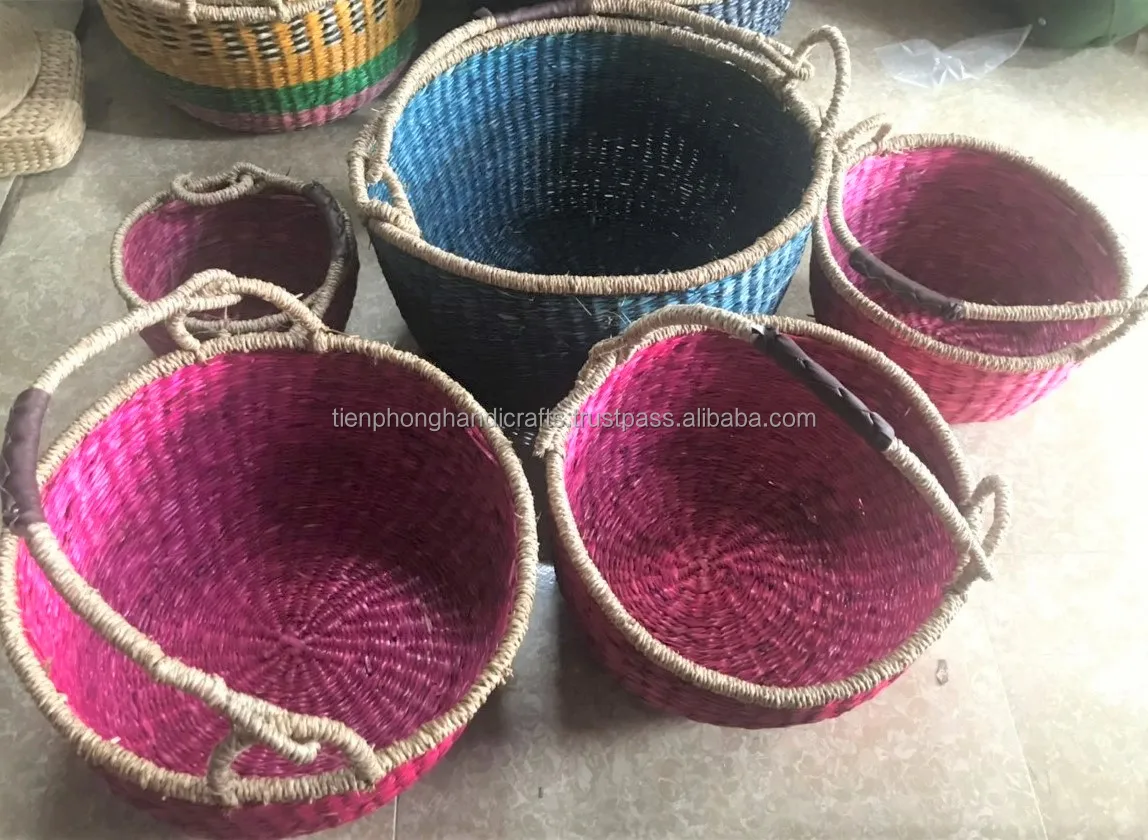  Многофункциональный набор из 5 шт. настенных подвесных корзин морских водорослей/плетеных корзин/африканских