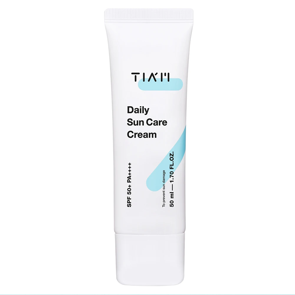 TIAM 50ml Daily Sun Care Cream SPF 50+ PA++++ Korean Sunscreen with Niacinamide