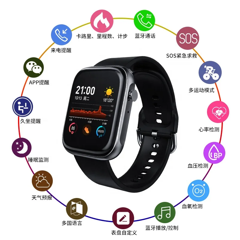 smart watch sport fitness tracker 2021 Healthy life easy to pick up phone calls universal usage i phone Android  hot sale