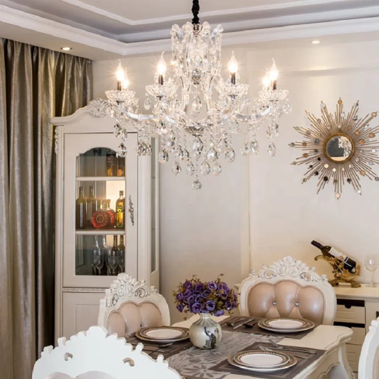 JYLIGHTING Luxury Crystal Chandeliers Modern Glass Hanging Lamps Living Room Hotel Decor Ceiling Lighting Pendant Chandelier