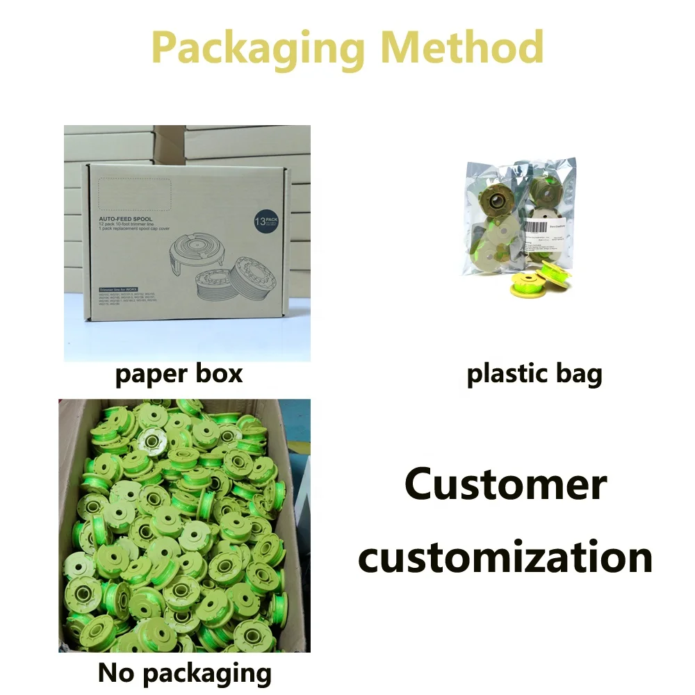 Factory wholesales ryobi one plus ac80rl3 oem 080 inch twisted line string trimmer spool