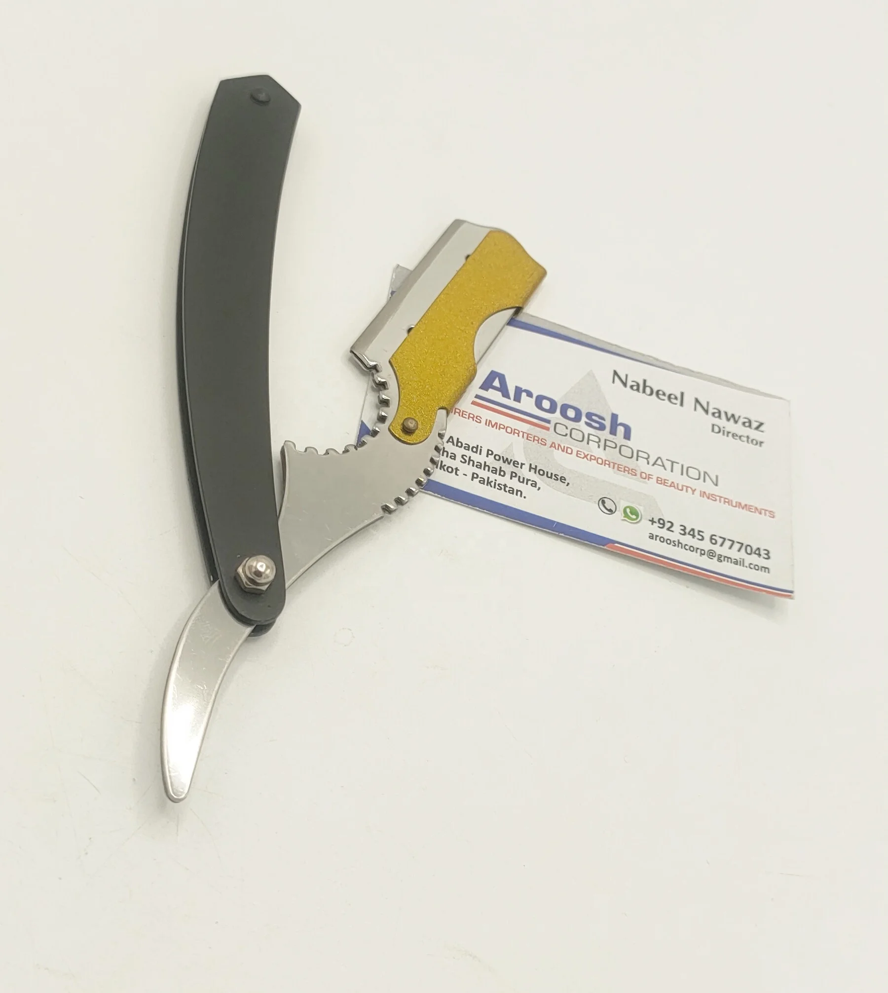 Wholesale Stainless Steel Black Manual Shaving Razor Single Blade Custom Logo Barber Razor Face Body Underarm Hair Bikini Use Sustainable