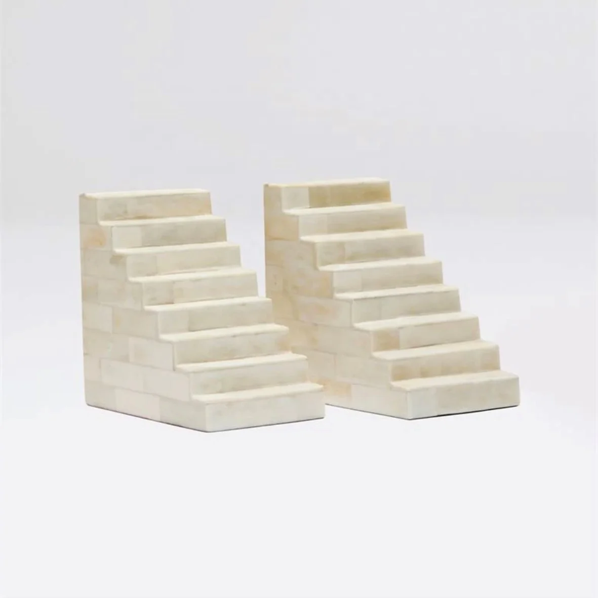 Decorative Bone Stairs Sculpture Indian Table Decor for Interiors by Lametierartz indian handmade home decor product