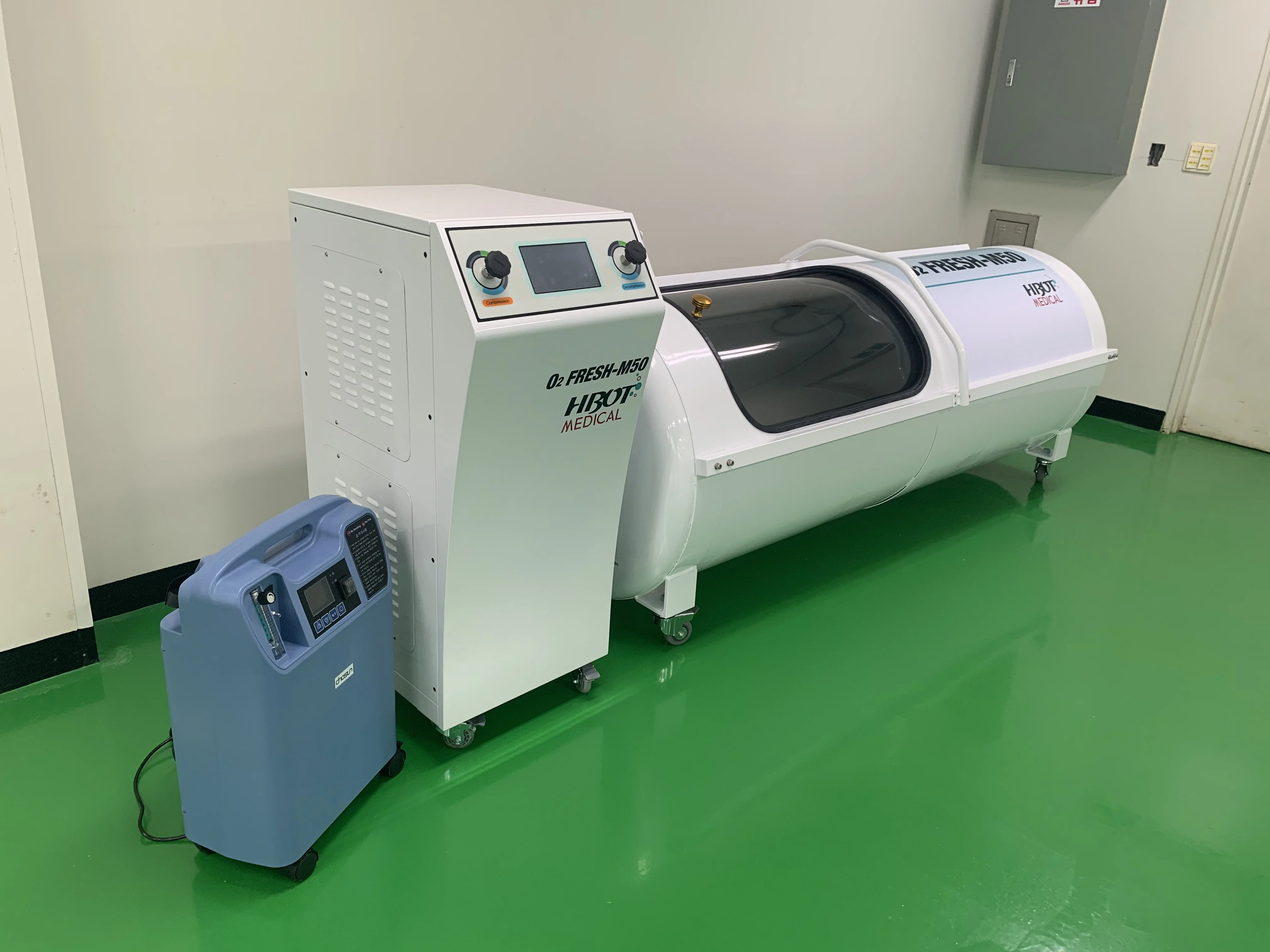 HBOT hard type chamber 1.5ATA 2.0ATA 50kPa monoplace Hyperbaric chamber Oxygen therapy chamber made in Korea