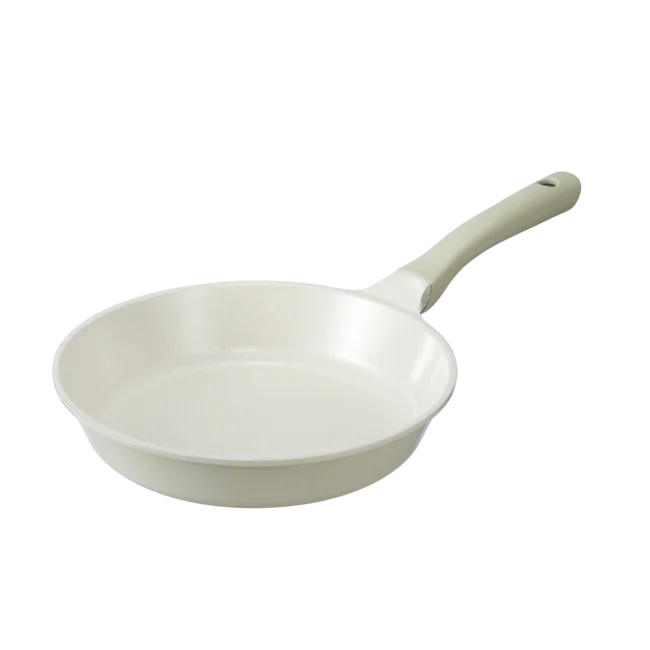 Omi Simple Marble 28cm Frying Pan Kitchenware Aluminum Non - Sticky pan with Glass Cover Home Cookware with Aluminum Coating Pot