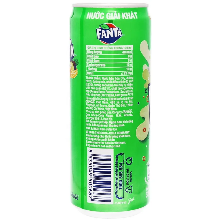 FANTA банка для мягкого напитка с фруктовым содовым вкусом 320 мл/газированные безалкогольные напитки/вьетнамские