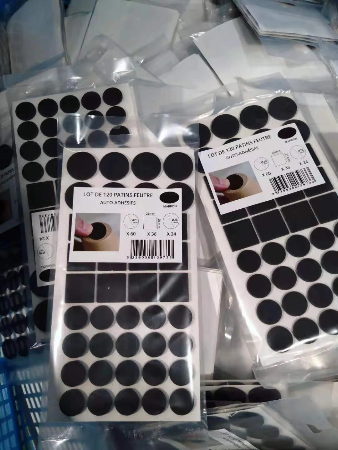 Легкая скользящая напольная клейкая войлочная прокладка