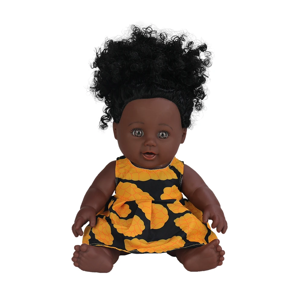 2024 лучшие продажи китайский производитель заводская цена реалистичные Черные Детские куклы 12 дюймов для детей