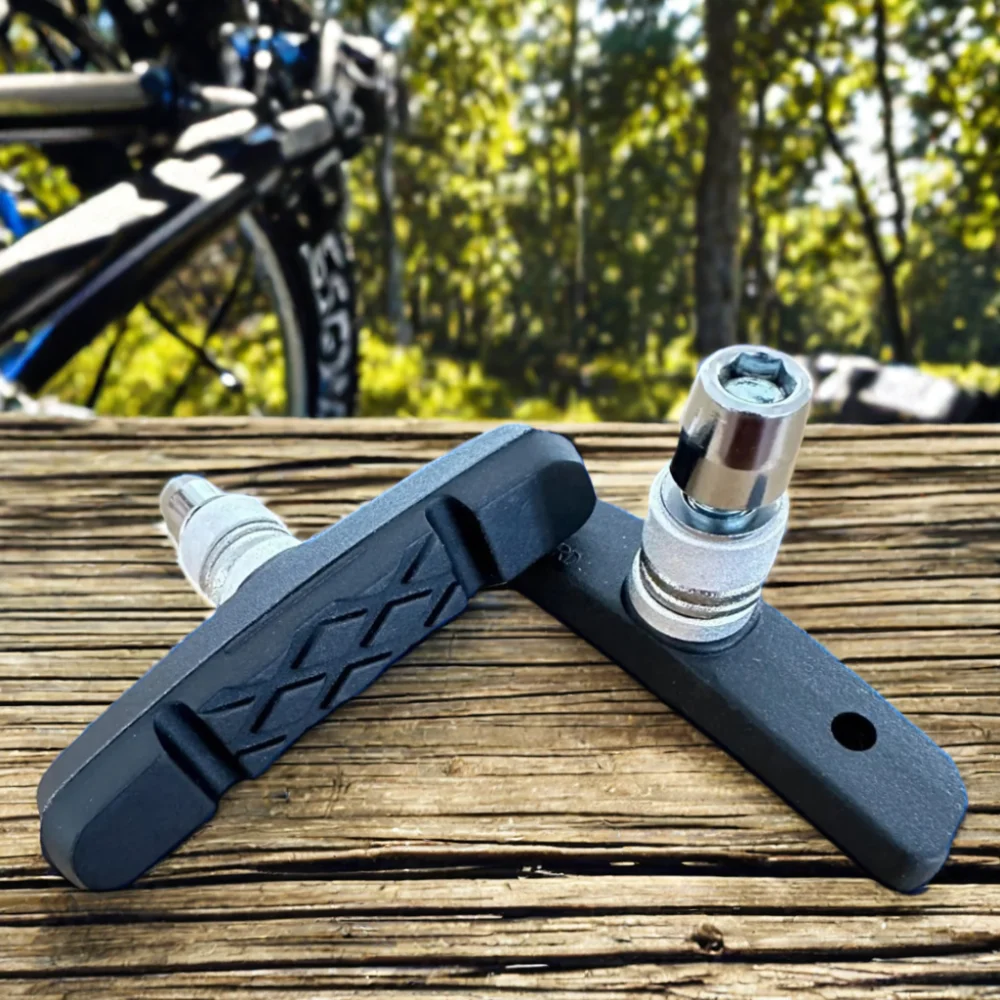 High Quality Steel & Rubber V Brake Pads for MTB & Road Bikes Excellent Friction Rim Brake Shoes for Cycling