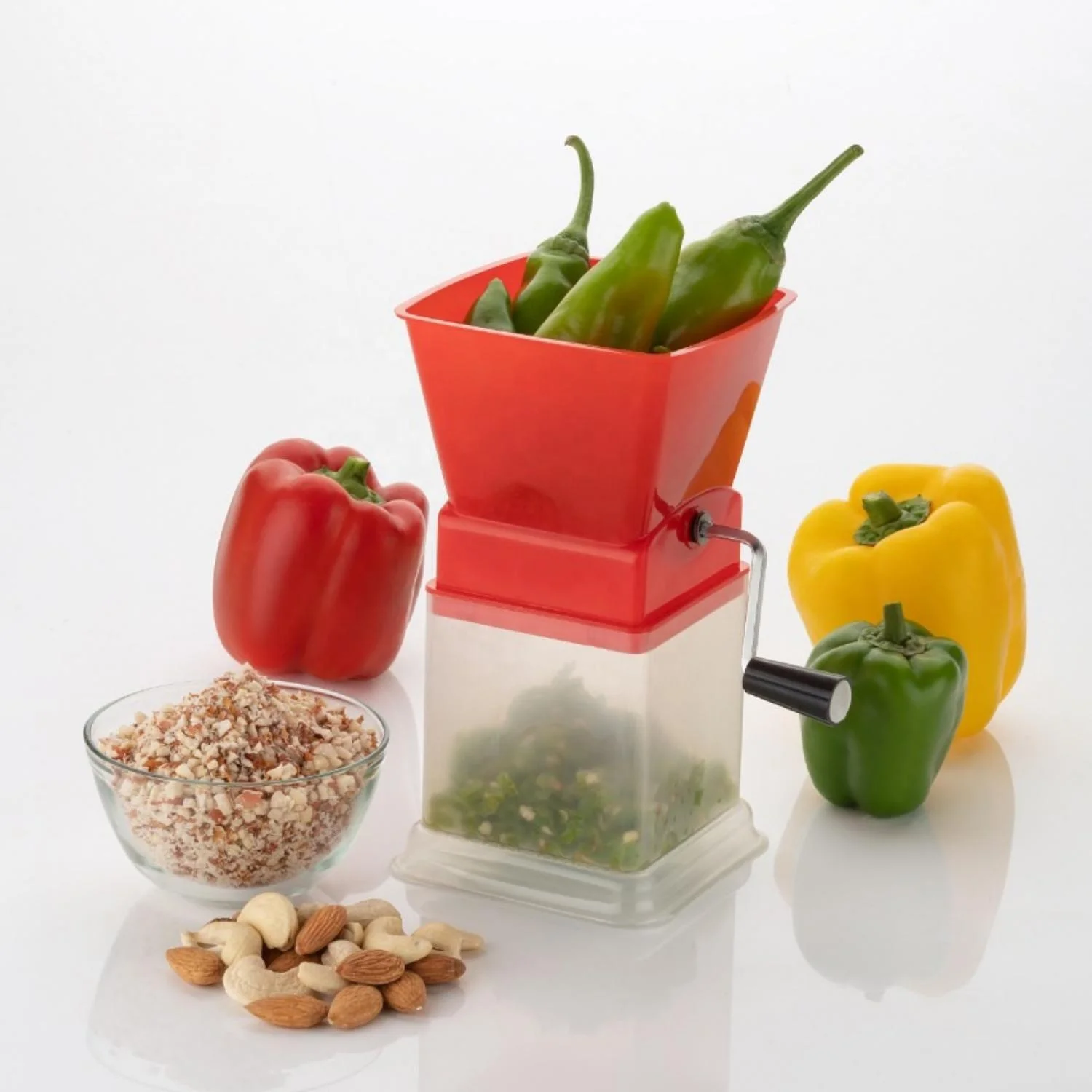 Premium Quality Plastic Chilli Cutter with Handle and Steel Blades Vegetable Scraper Onion Fruit Choppers for Lagos Wholesaler