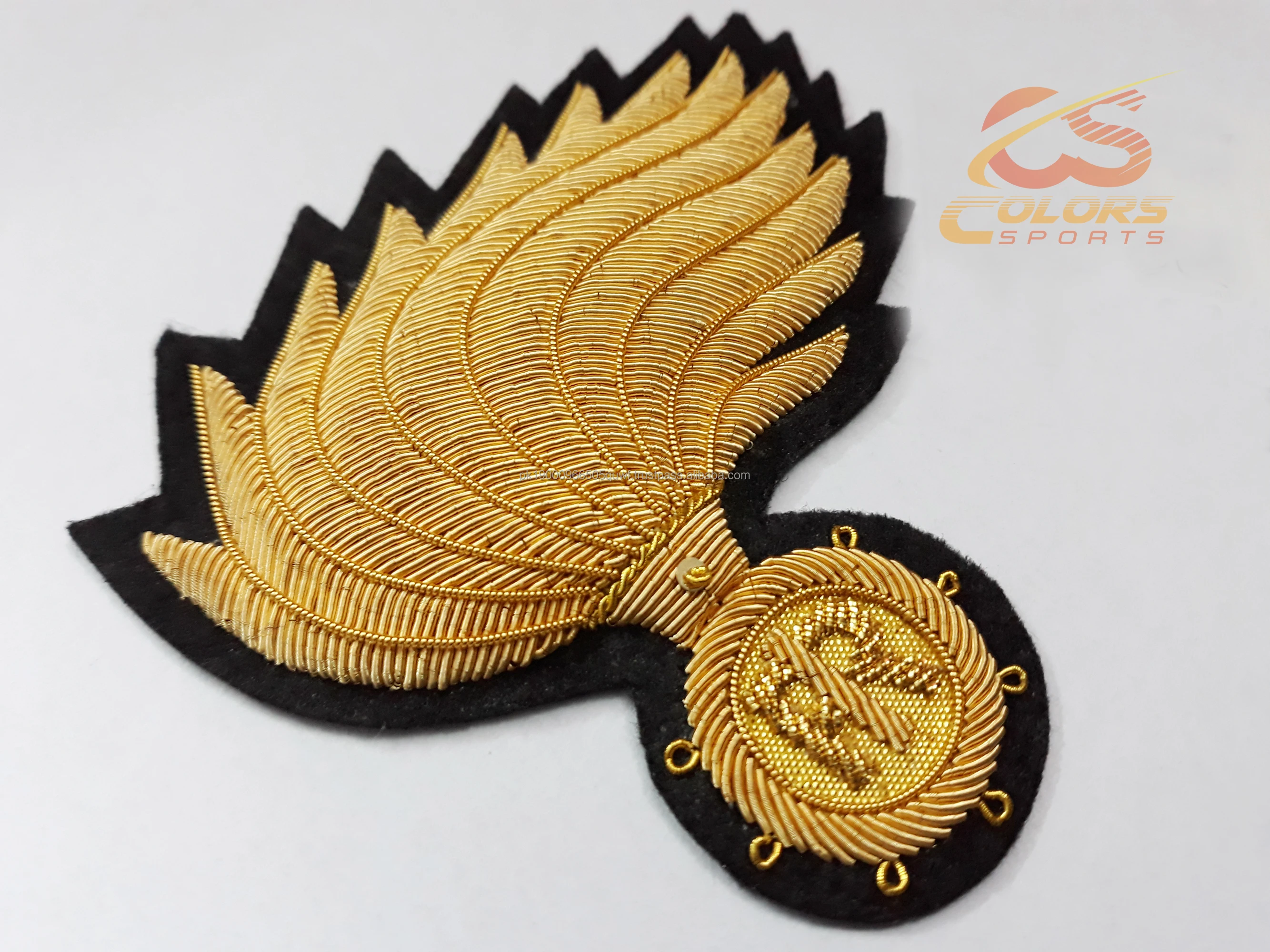 Embroidered badge Alamari State italy Police Commissioner